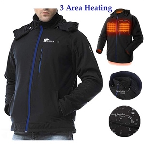 3 Area Heated Jacket Men Jacket Winter Warm Jacket